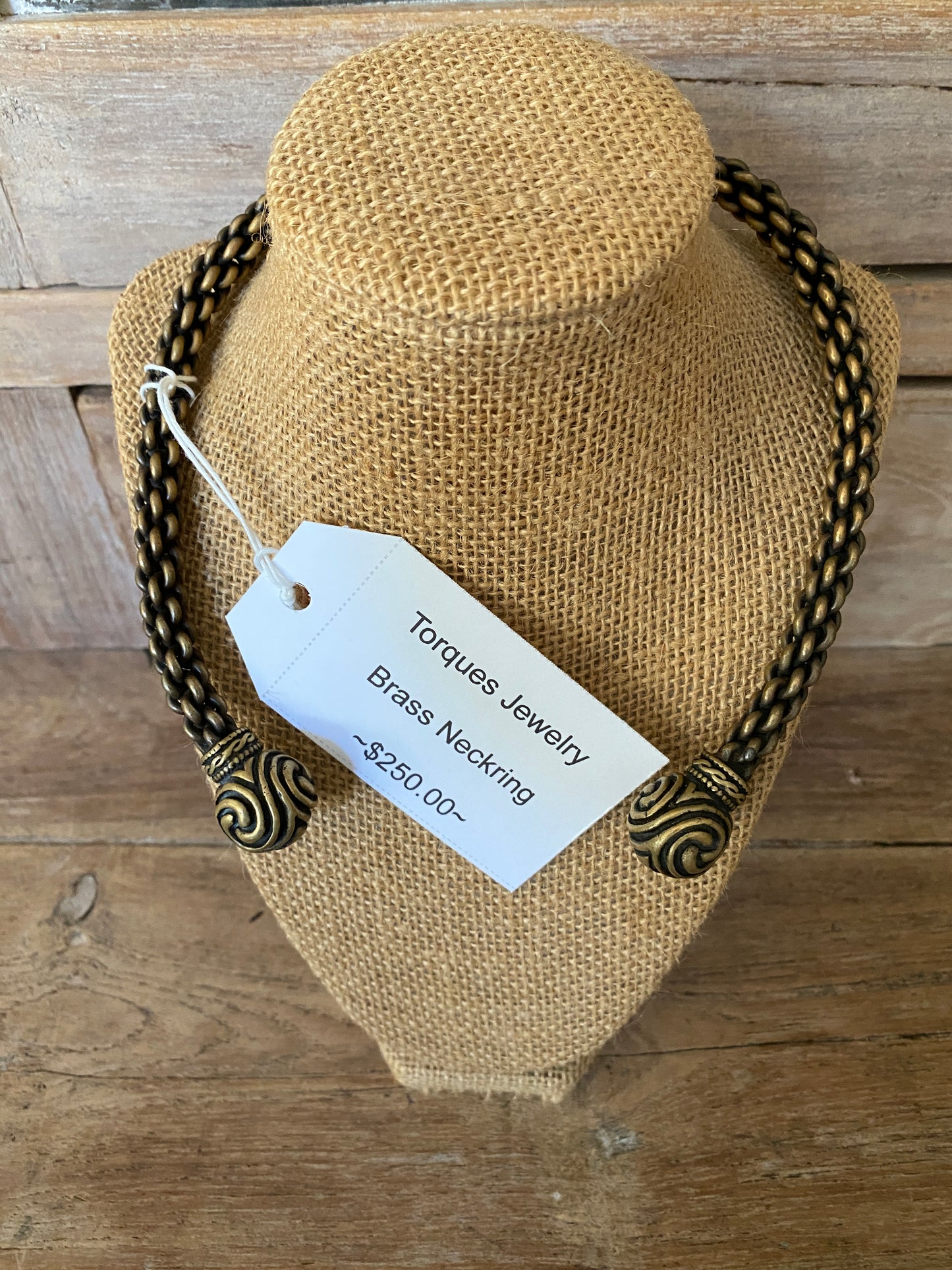 Brass Torques Neck Ring