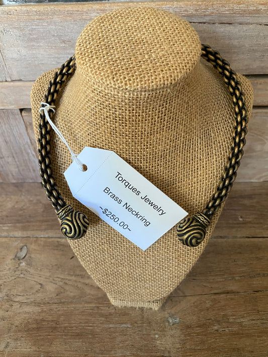 Brass Torques Neck Ring